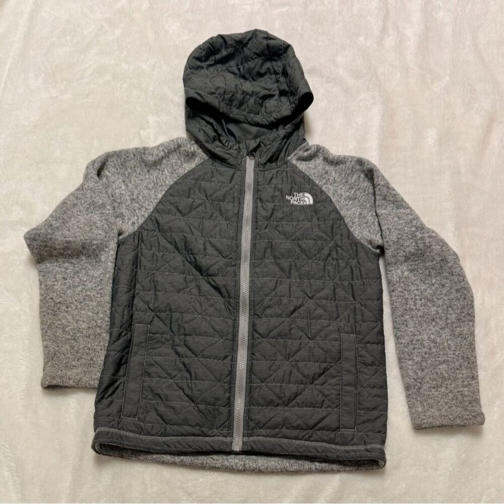 The North Face Boy's Large  Black Zip-up Fall Coat Jacket Size Medium